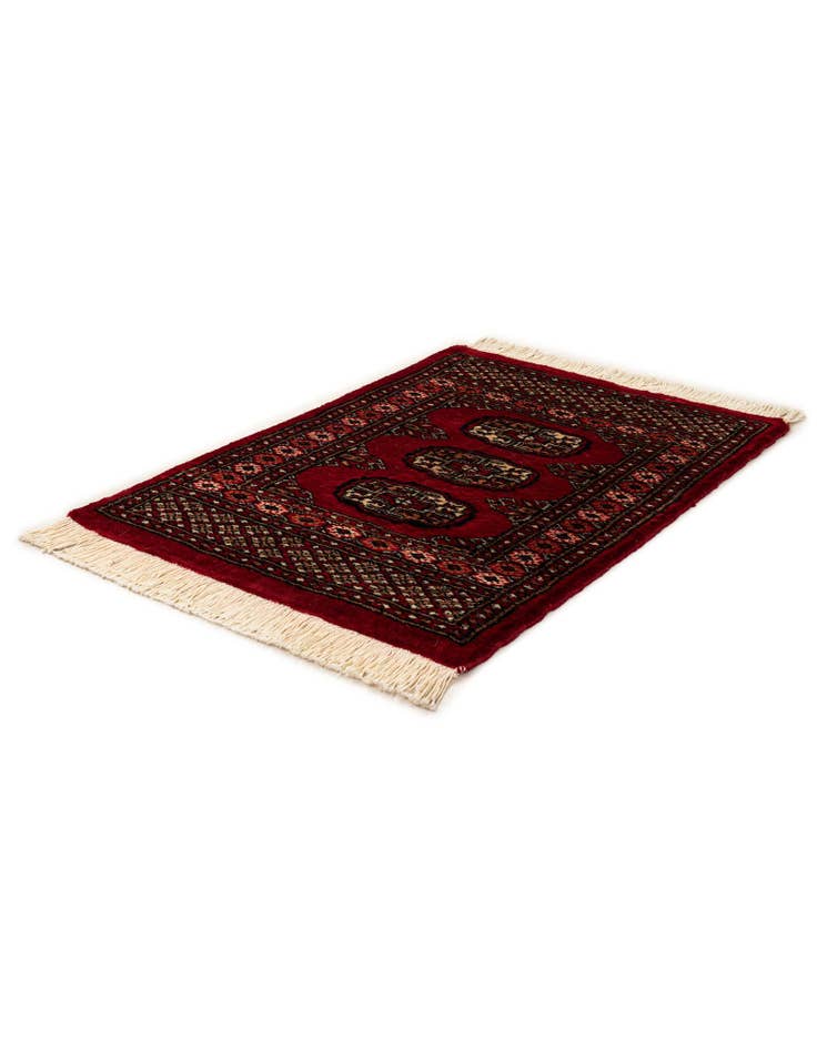 Detail image of  2' x 2' 11  Hand Knotted Torkaman Persian Wool Rug