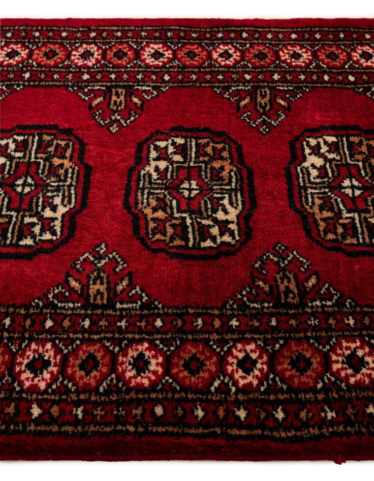 Detail image of  2' x 2' 11  Hand Knotted Torkaman Persian Wool Rug