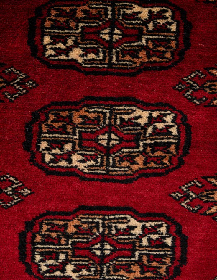 Detail image of  2' x 2' 11  Hand Knotted Torkaman Persian Wool Rug