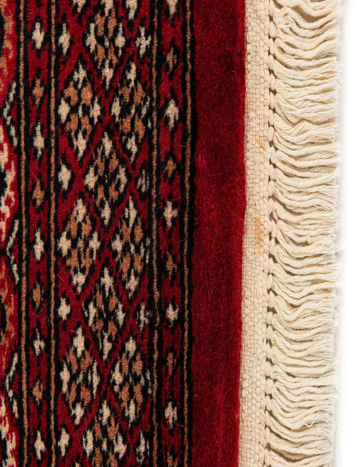 Detail image of  2' x 2' 11  Hand Knotted Torkaman Persian Wool Rug