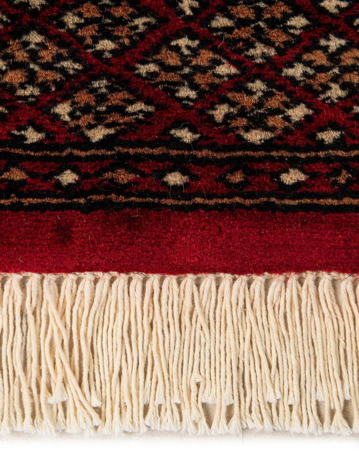 Detail image of  2' x 2' 11  Hand Knotted Torkaman Persian Wool Rug