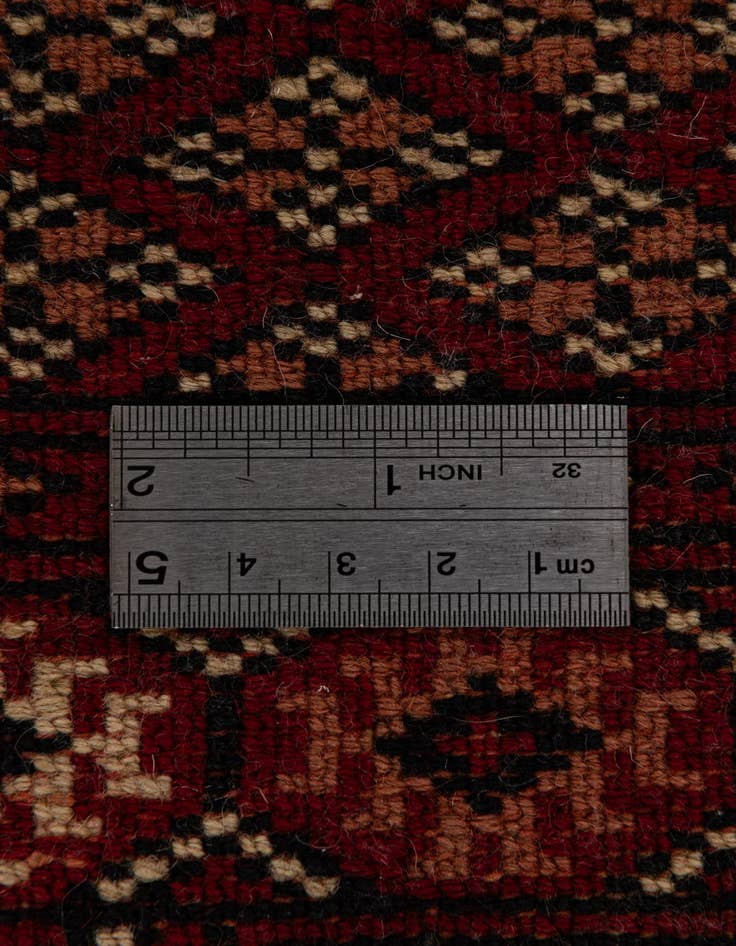 Detail image of  4' 1 x 6' 2  Hand Knotted Torkaman Persian Wool Rug