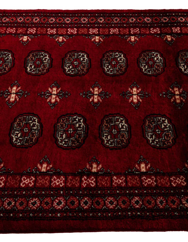 Detail image of  4' 1 x 6' 2  Hand Knotted Torkaman Persian Wool Rug