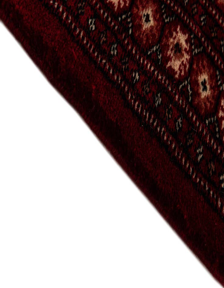 Detail image of  4' 2 x 5' 7  Hand Knotted Torkaman Persian Wool Rug