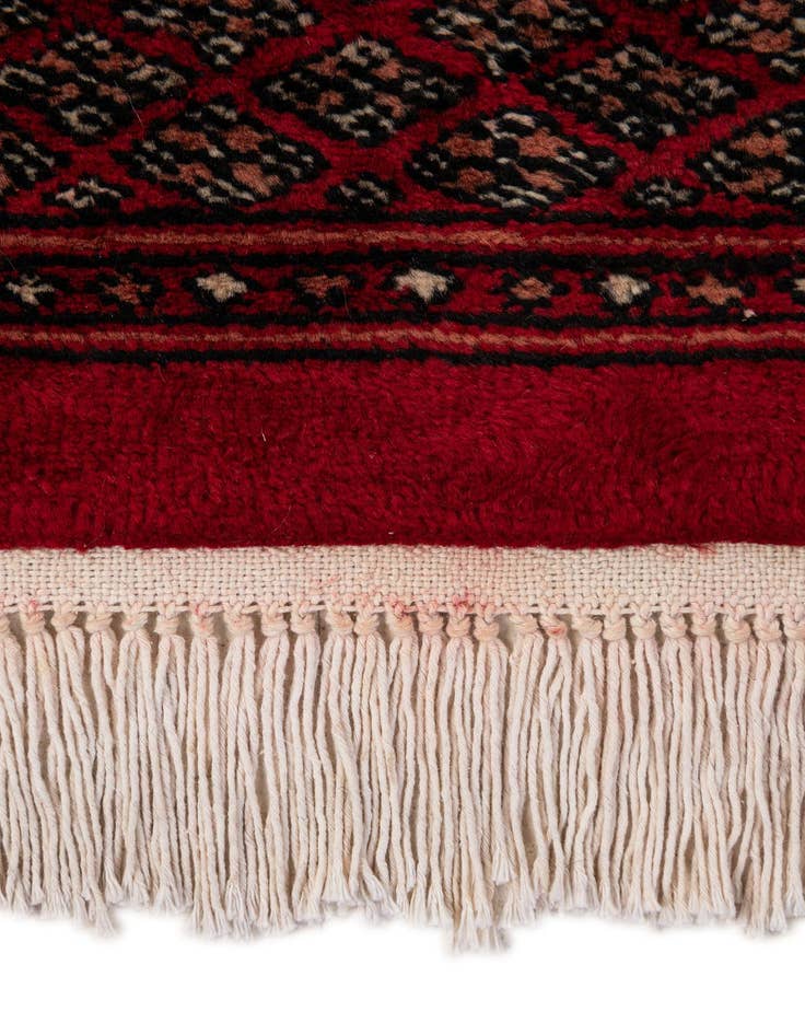 Detail image of  4' 2 x 6' 3  Hand Knotted Torkaman Persian Wool Rug
