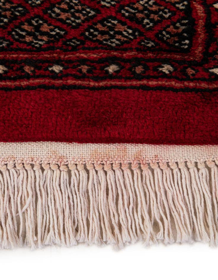 Detail image of  4' 2 x 6' 3  Hand Knotted Torkaman Persian Wool Rug