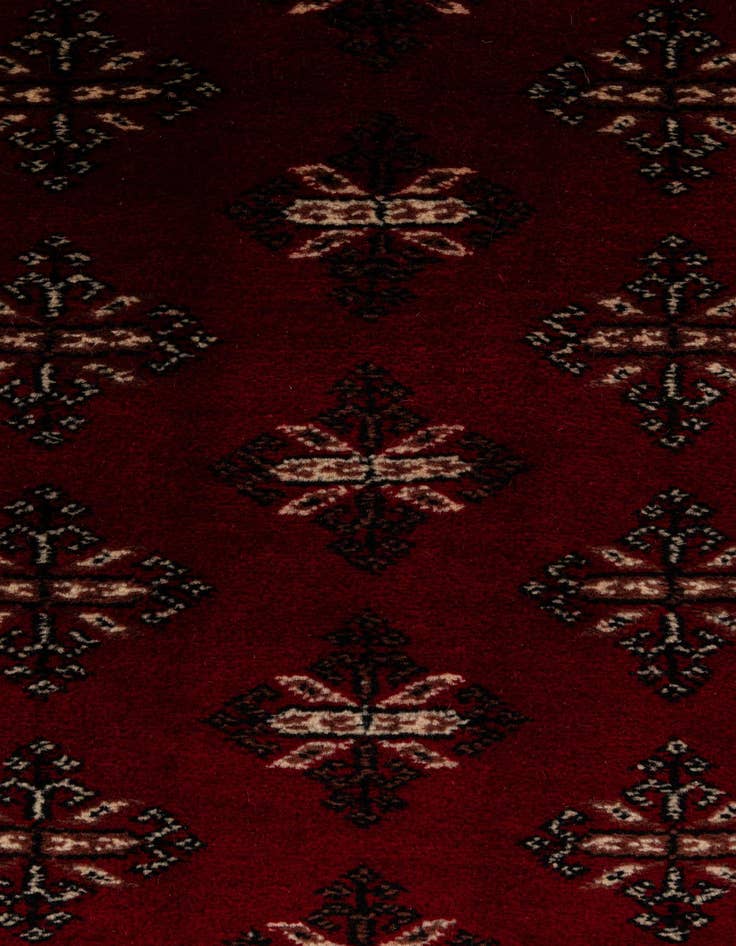 Detail image of  4' 3 x 6'  Hand Knotted Torkaman Persian Wool Rug