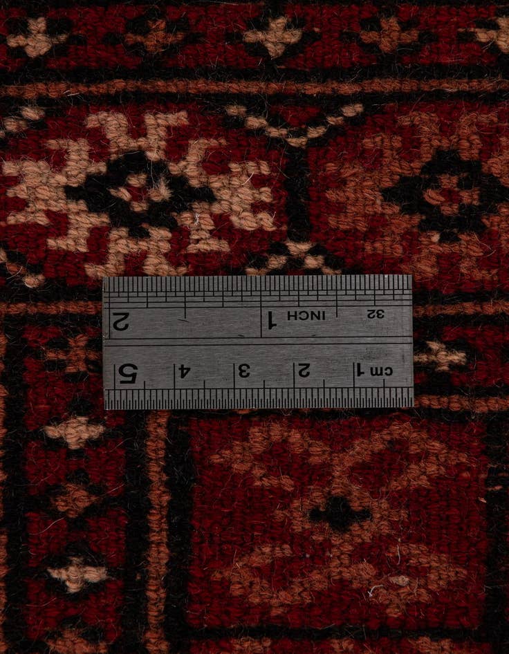 Detail image of  4' 2 x 6'  Hand Knotted Torkaman Persian Wool Rug