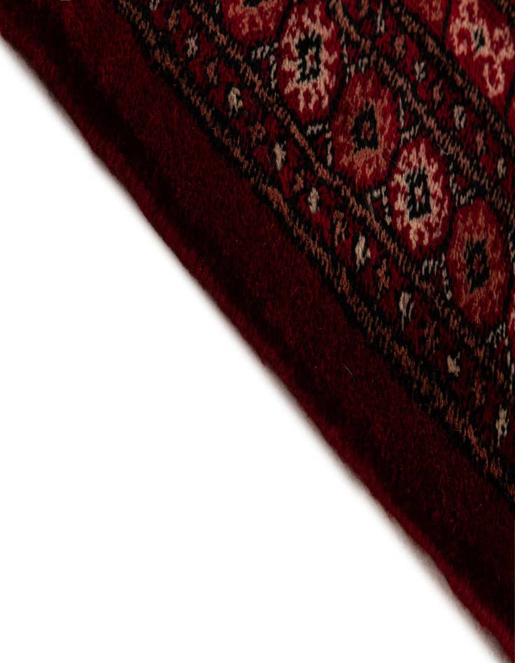 Detail image of  4' 2 x 6'  Hand Knotted Torkaman Persian Wool Rug