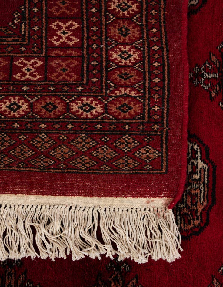 Detail image of  4' 2 x 6'  Hand Knotted Torkaman Persian Wool Rug