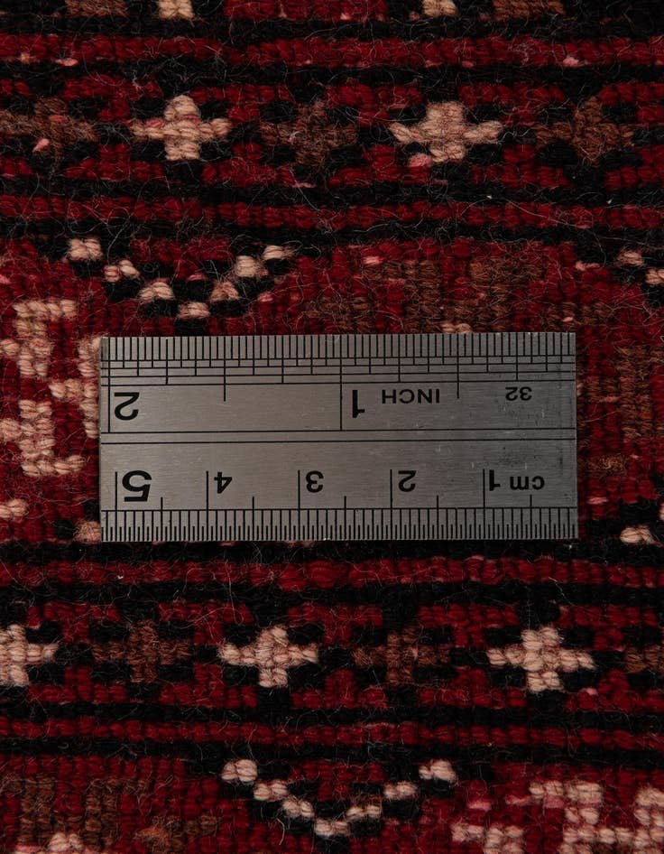 Detail image of  4' 4 x 6' 2  Hand Knotted Torkaman Persian Wool Rug