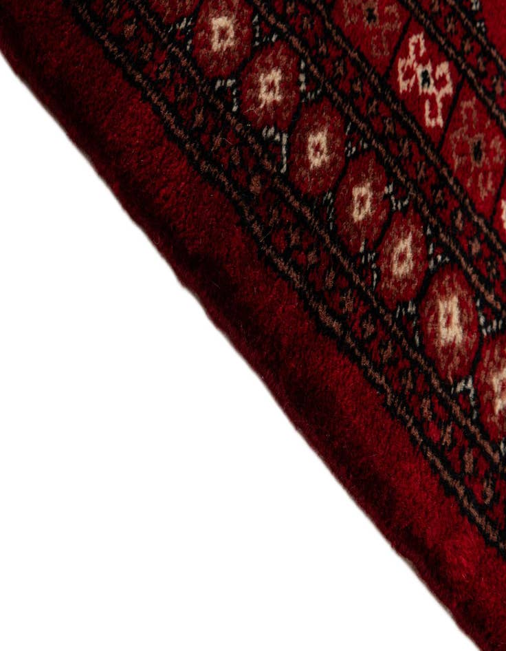 Detail image of  4' 1 x 6' 6  Hand Knotted Torkaman Persian Wool Rug