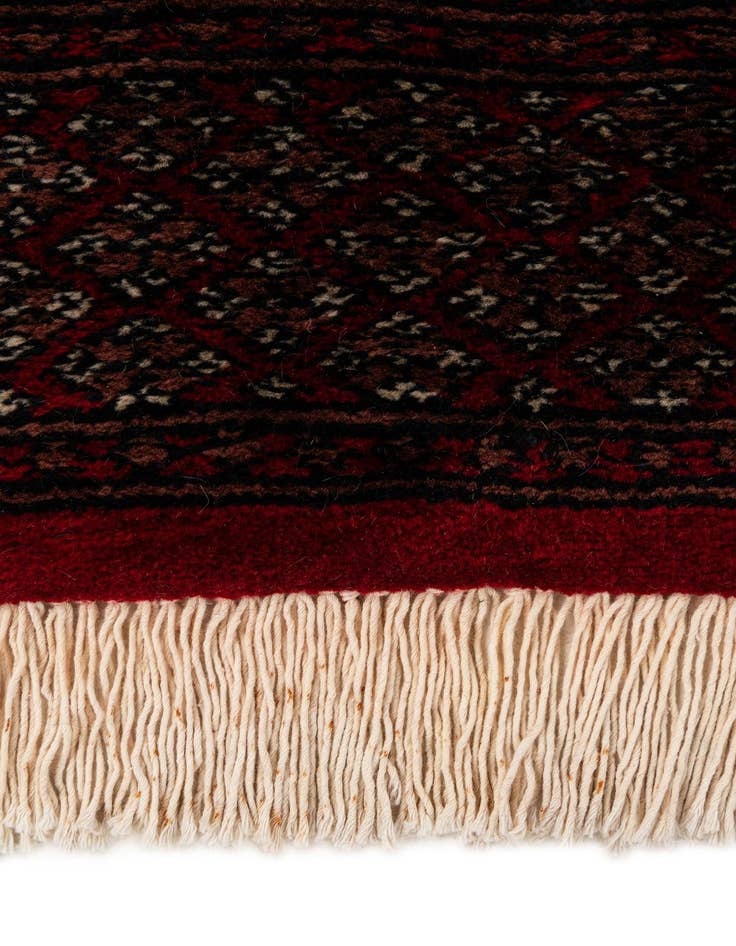 Detail image of  4' 1 x 6' 3  Hand Knotted Torkaman Persian Wool Rug