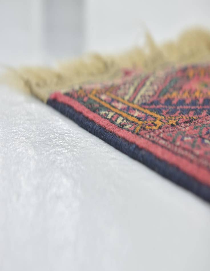 Detail image of 7' 7 x 11' 6 Hand Knotted Torkaman Wool Rug