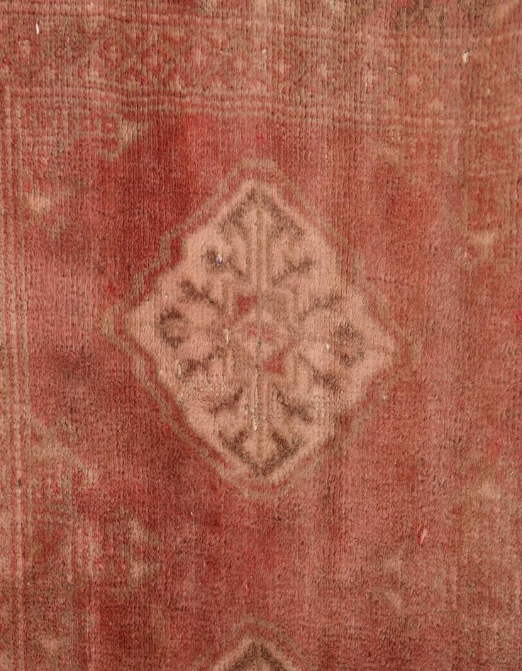 Detail image of  4' 6 x 6'  Hand Knotted Torkaman Persian Wool Rug