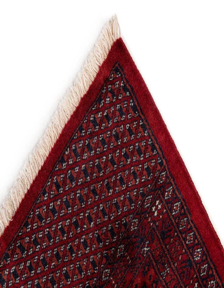 Detail image of  9' 4 x 12' 1  Hand Knotted Torkaman Persian Wool Rug