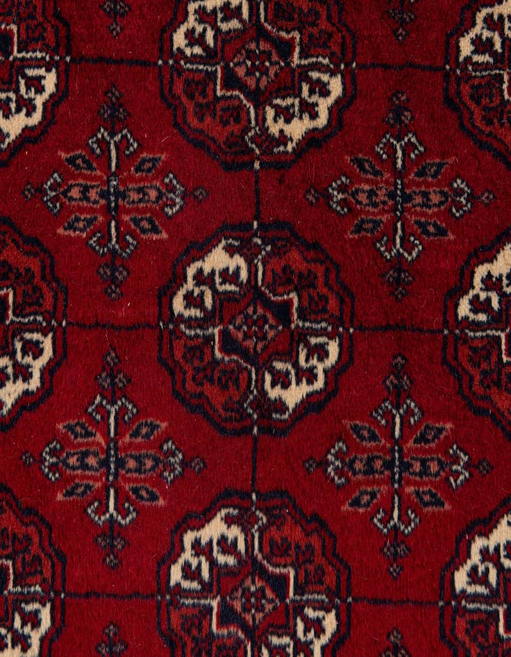 Detail image of  9' 4 x 12' 1  Hand Knotted Torkaman Persian Wool Rug