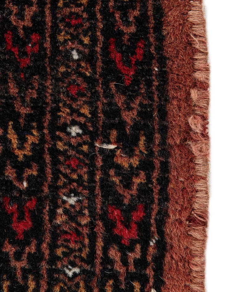 Detail image of  2' 6 x 4' 4  Hand Knotted Torkaman Persian Wool Rug