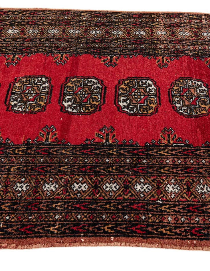 Detail image of  2' 6 x 4' 4  Hand Knotted Torkaman Persian Wool Rug