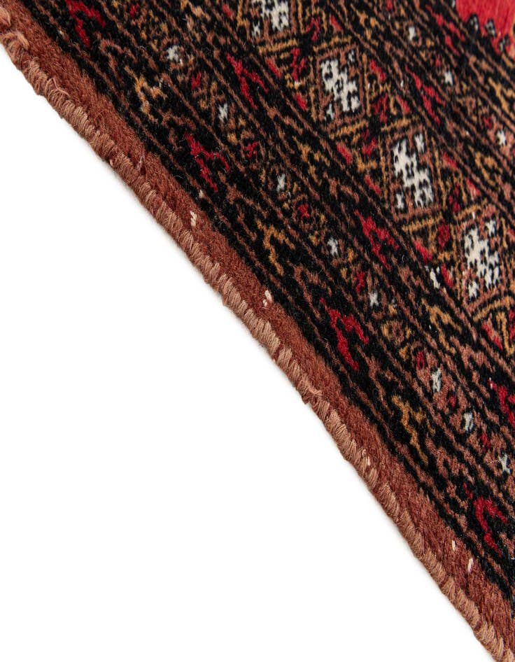 Detail image of  2' 6 x 4' 4  Hand Knotted Torkaman Persian Wool Rug
