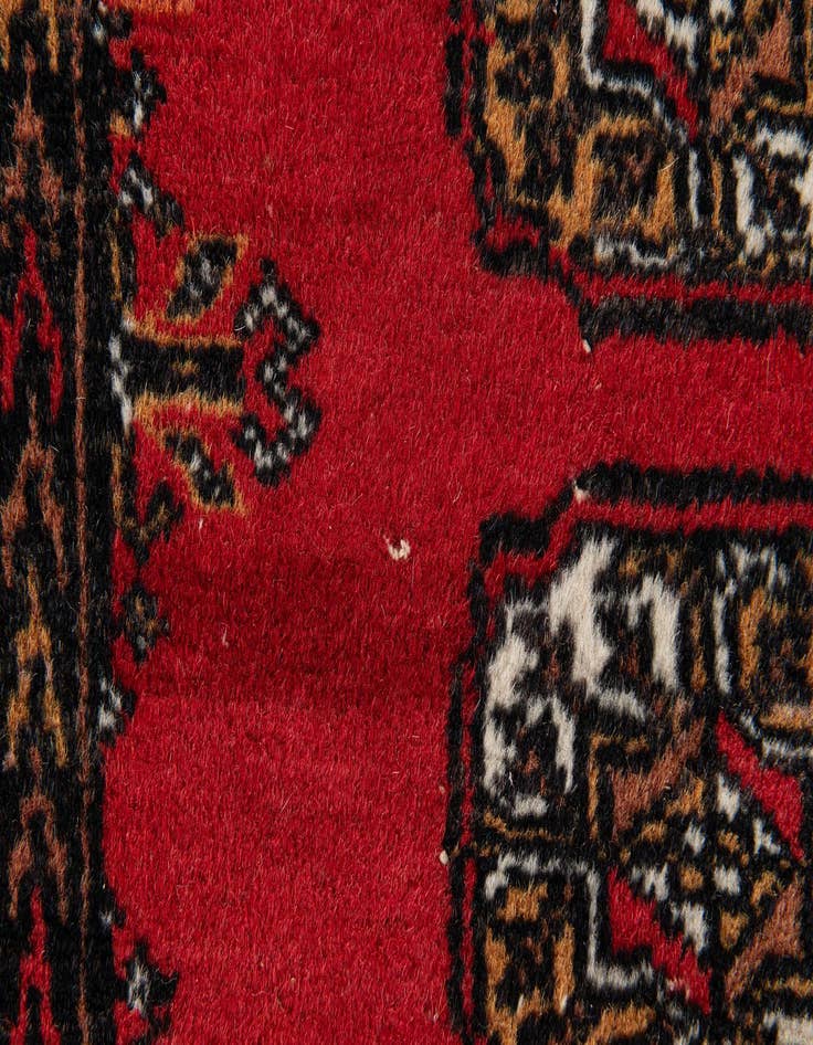 Detail image of  2' 6 x 4' 4  Hand Knotted Torkaman Persian Wool Rug