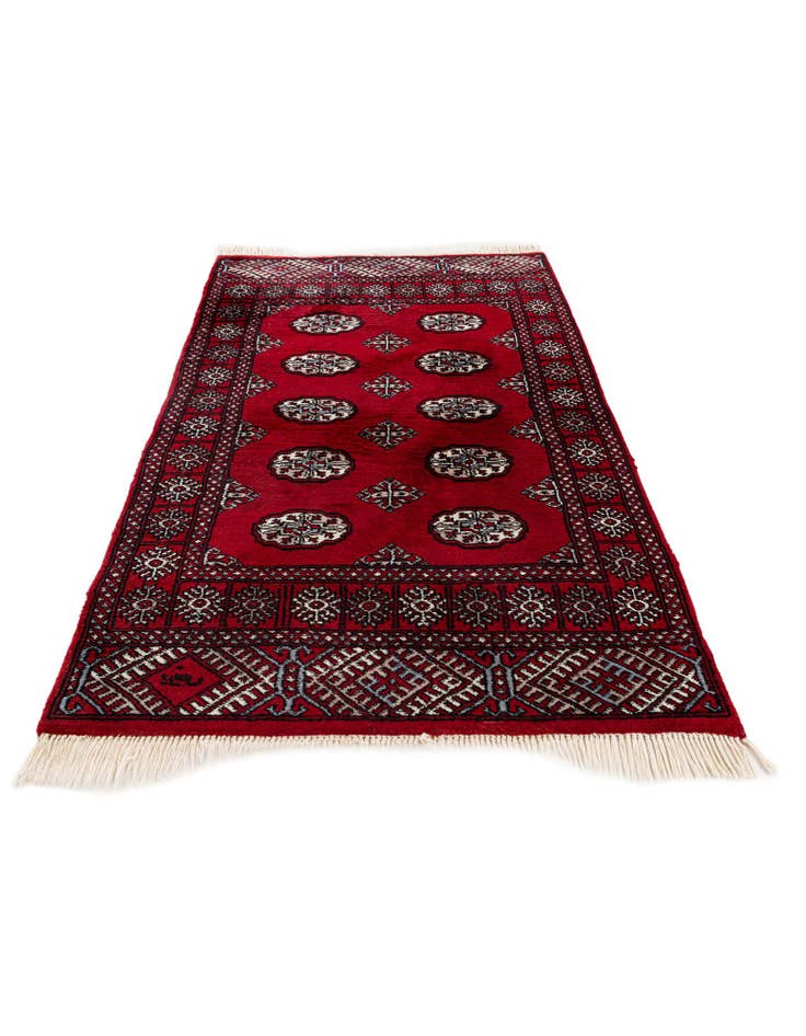 Detail image of  3' 2 x 5' 1  Hand Knotted Torkaman Wool Rug