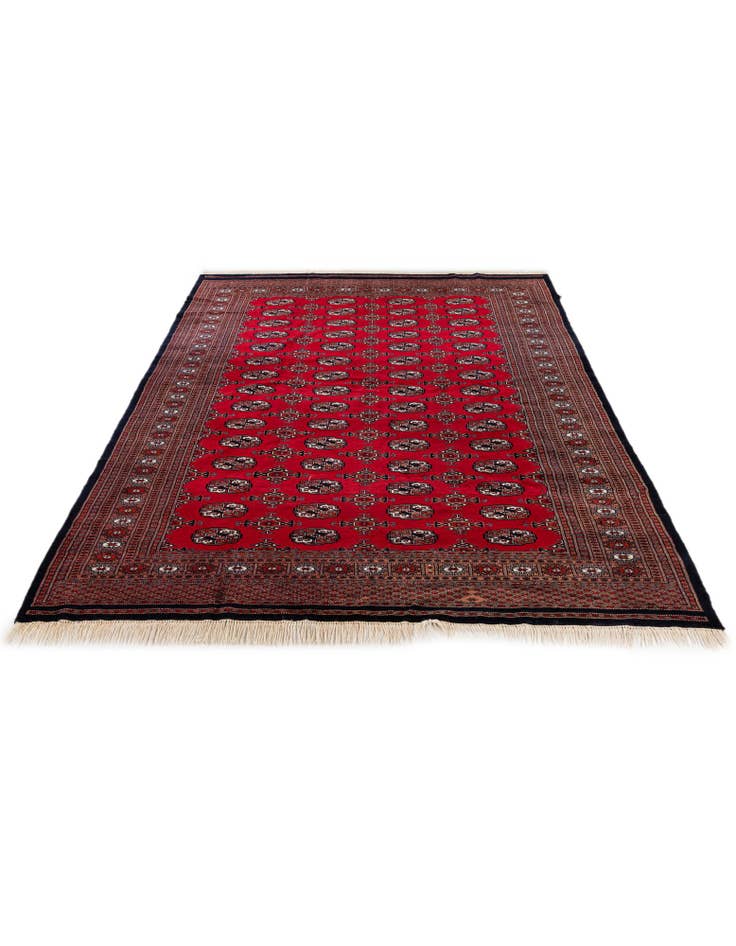 Detail image of  6' 1 x 8' 7  Hand Knotted Torkaman Persian Wool Rug