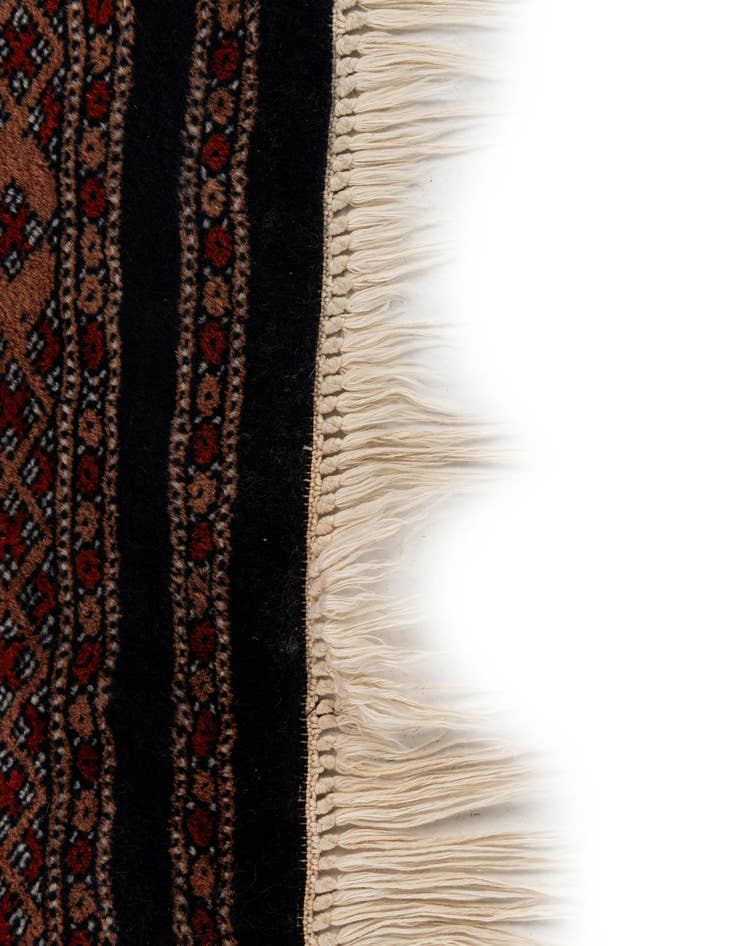 Detail image of  6' 1 x 8' 7  Hand Knotted Torkaman Persian Wool Rug