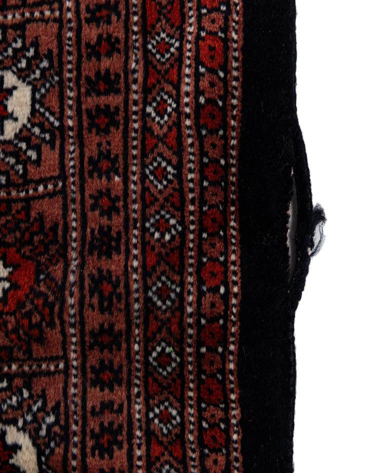 Detail image of  6' 1 x 8' 7  Hand Knotted Torkaman Persian Wool Rug