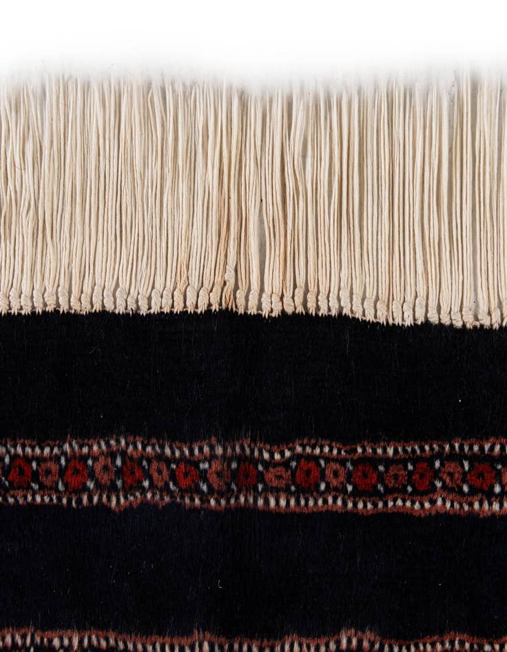 Detail image of  6' 1 x 8' 7  Hand Knotted Torkaman Persian Wool Rug