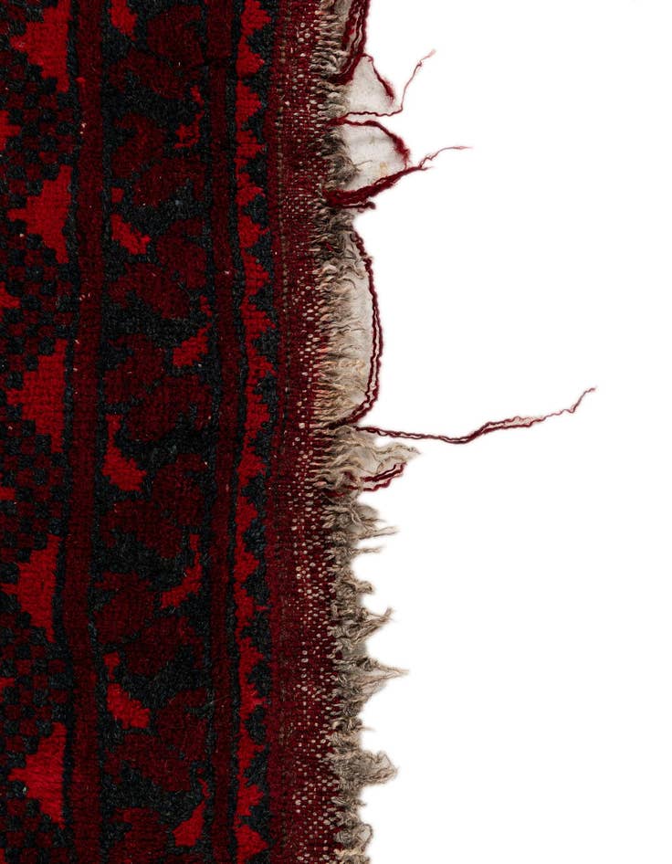 Detail image of  7' 5 x 9' 7  Hand Knotted Torkaman Persian Wool Rug
