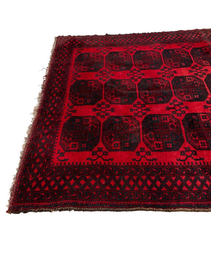 Detail image of  7' 5 x 9' 7  Hand Knotted Torkaman Persian Wool Rug