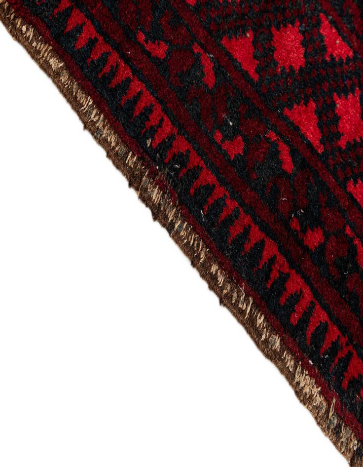 Detail image of  7' 5 x 9' 7  Hand Knotted Torkaman Persian Wool Rug