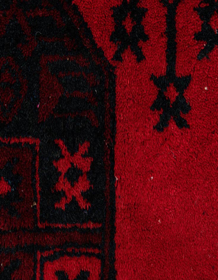 Detail image of  7' 5 x 9' 7  Hand Knotted Torkaman Persian Wool Rug