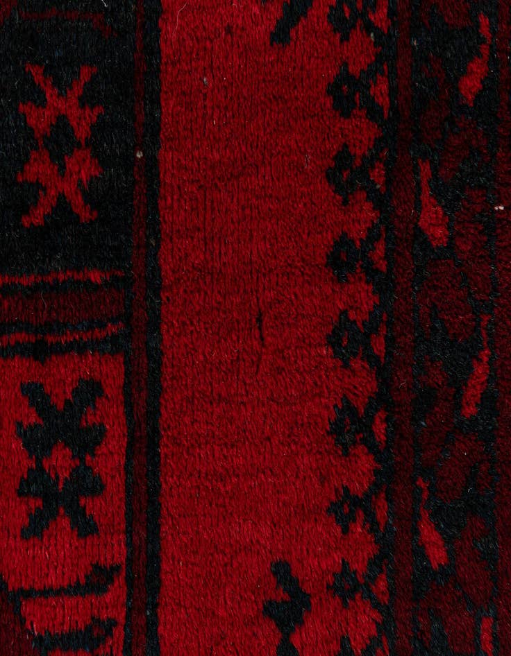 Detail image of  7' 5 x 9' 7  Hand Knotted Torkaman Persian Wool Rug