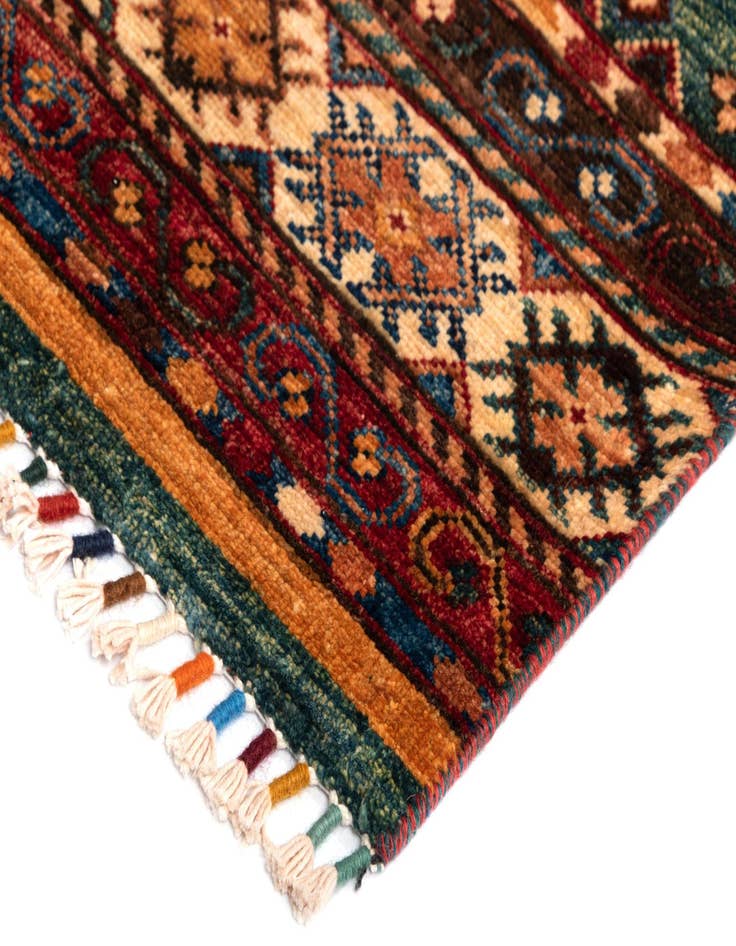 Detail image of  5' 8 x 8' 2 Torkman Wool Rug