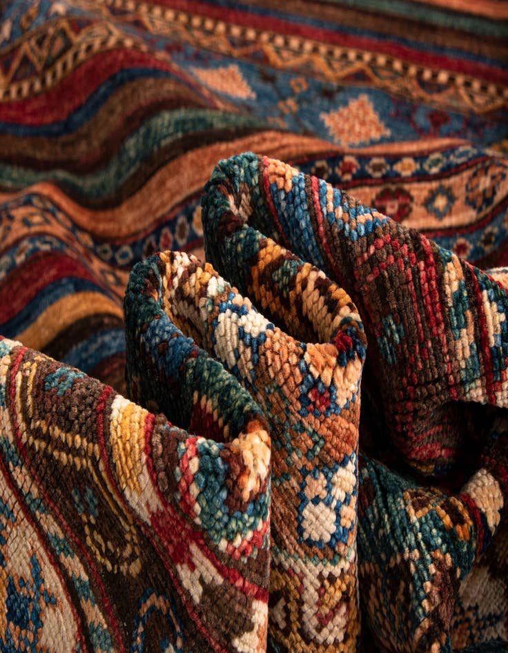 Detail image of  5' 8 x 8' 2 Torkman Wool Rug