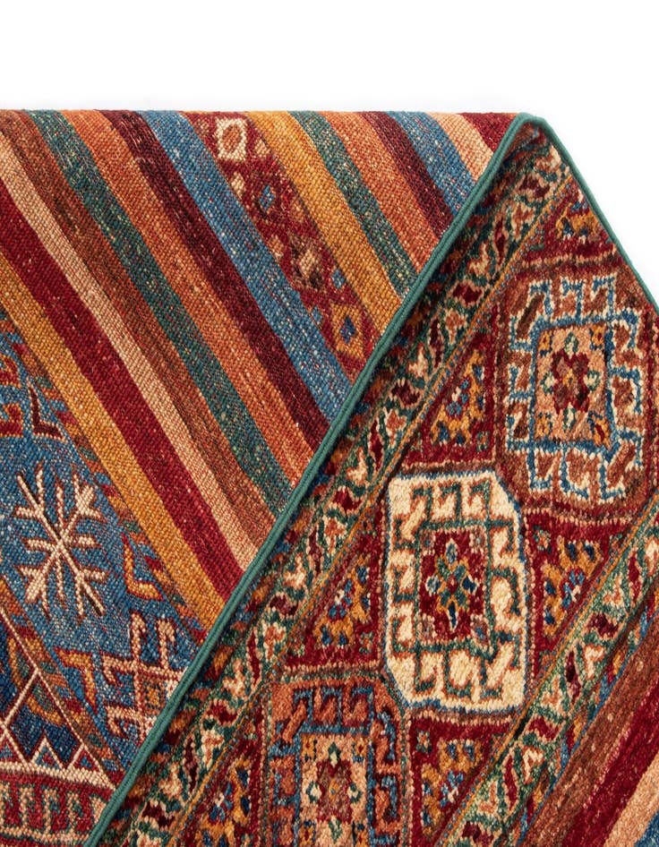 Detail image of 5' 8 x 8' Torkman Wool Rug