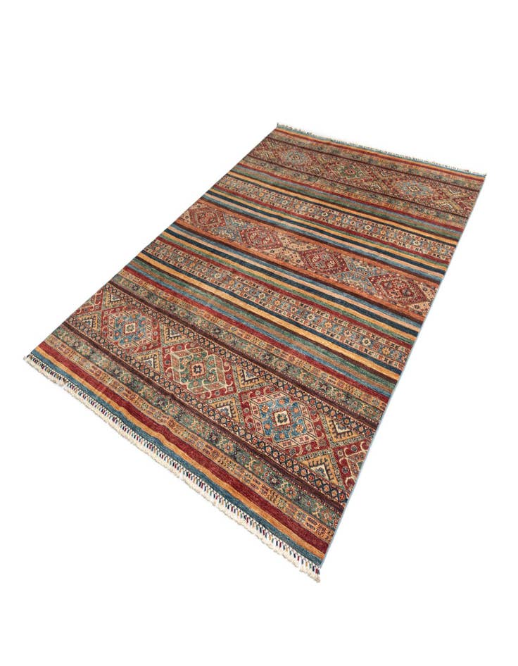 Detail image of  6' 8 x 9' 7 Torkman Wool Rug