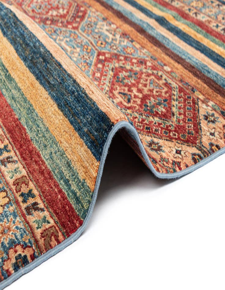 Detail image of  6' 8 x 9' 7 Torkman Wool Rug