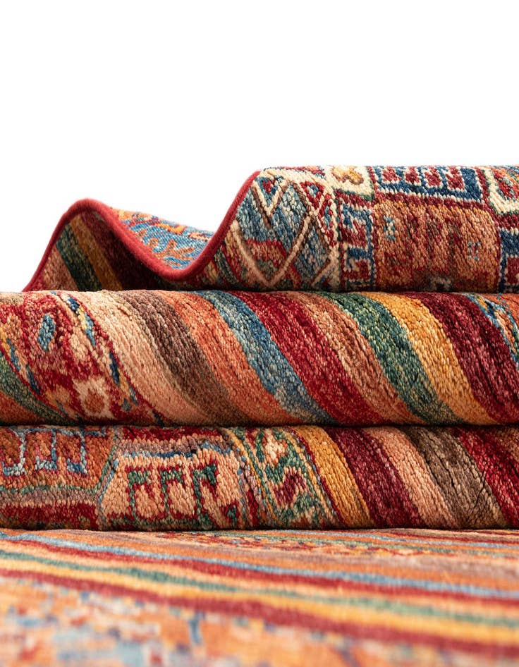 Detail image of  7' x 9' 5 Torkman Wool Rug