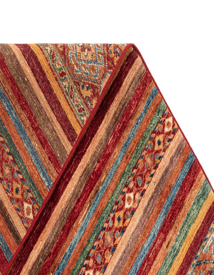 Detail image of  7' x 9' 5 Torkman Wool Rug