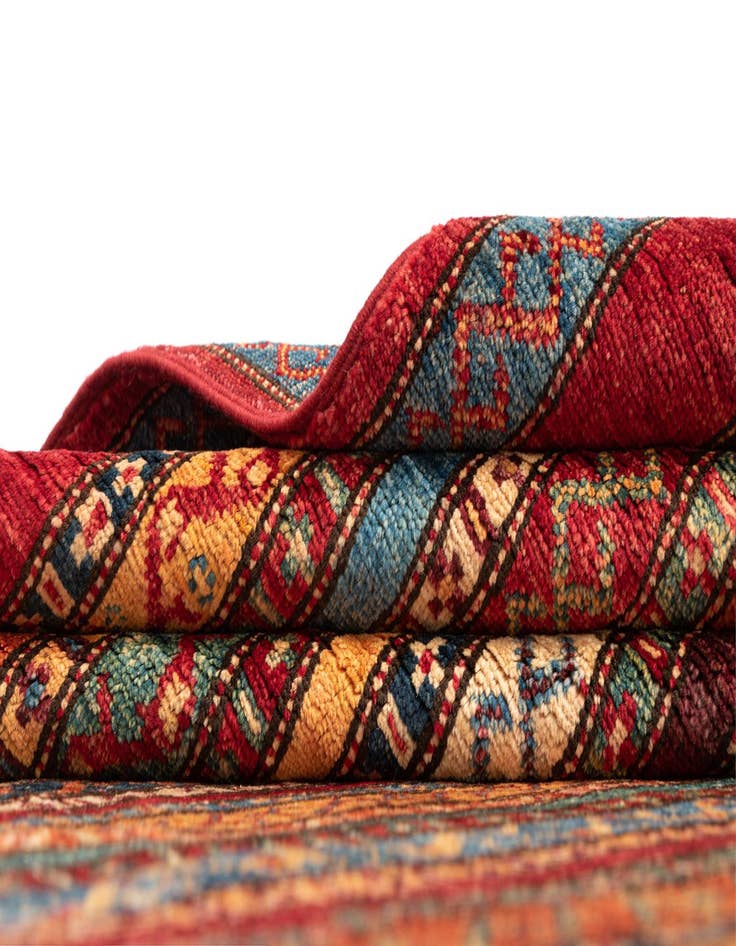 Detail image of  6' 4 x 9' 7 Torkman Wool Rug