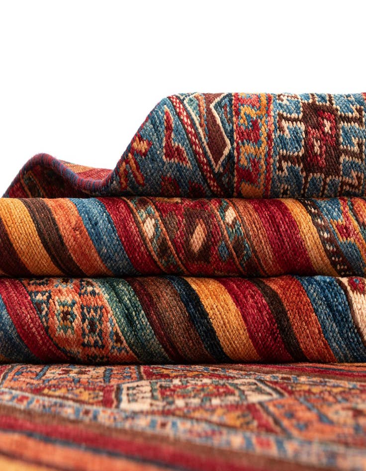 Detail image of  6' 8 x 9' 11 Torkman Wool Rug