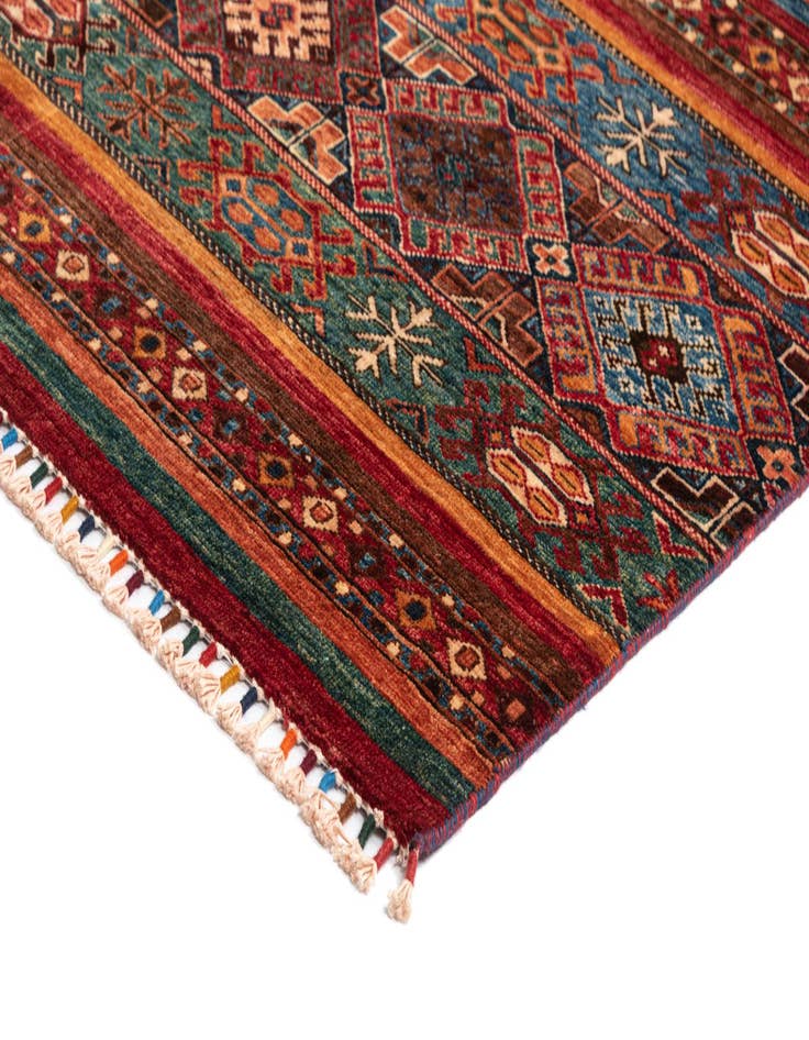 Detail image of  6' 8 x 9' 11 Torkman Wool Rug