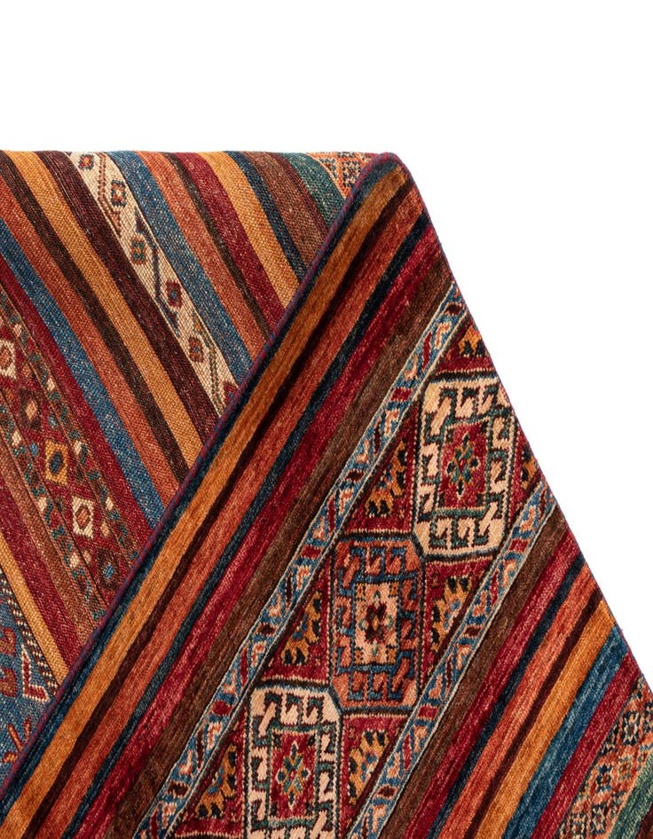 Detail image of  6' 8 x 9' 11 Torkman Wool Rug