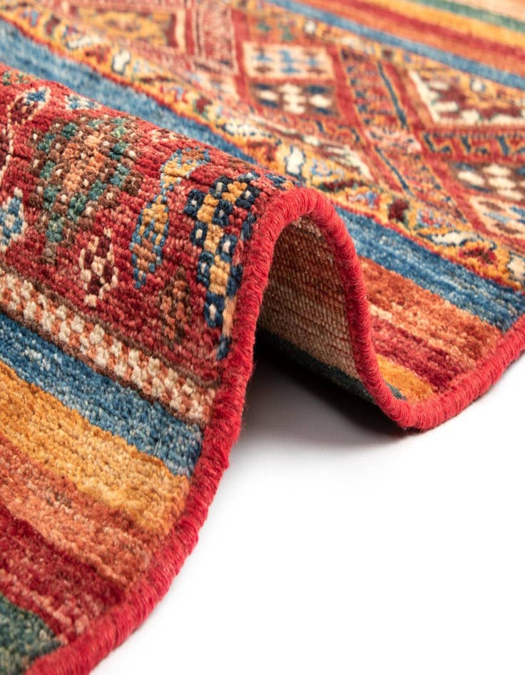 Detail image of  4' 11 x 6' 8 Torkman Wool Rug