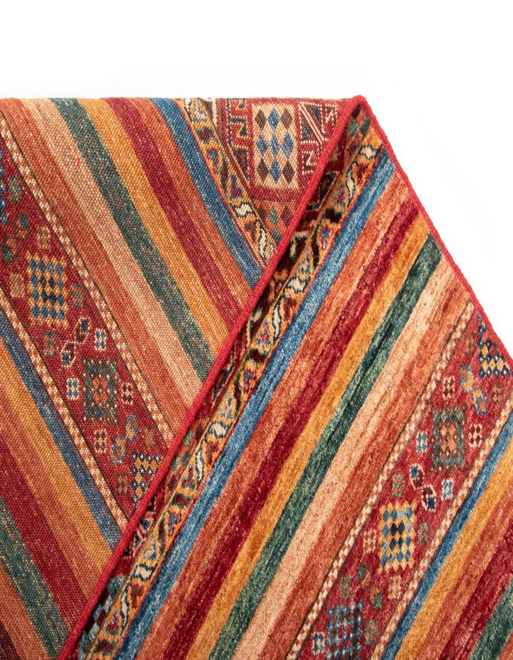 Detail image of  4' 11 x 6' 8 Torkman Wool Rug