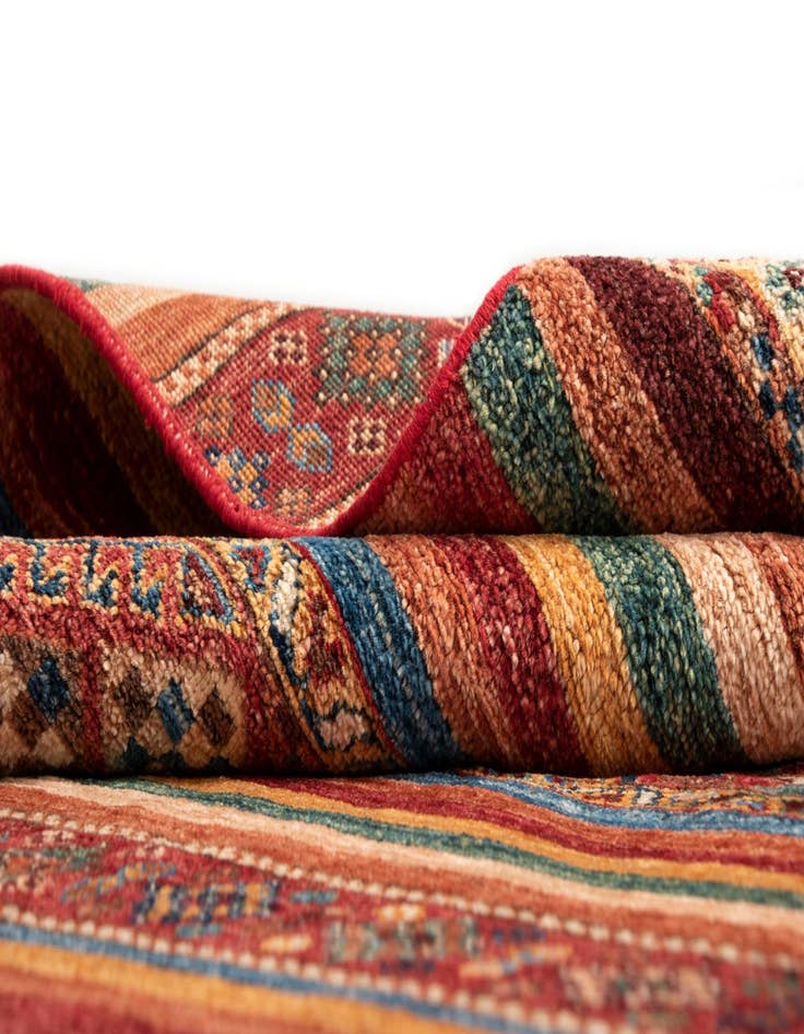 Detail image of  4' 11 x 6' 8 Torkman Wool Rug