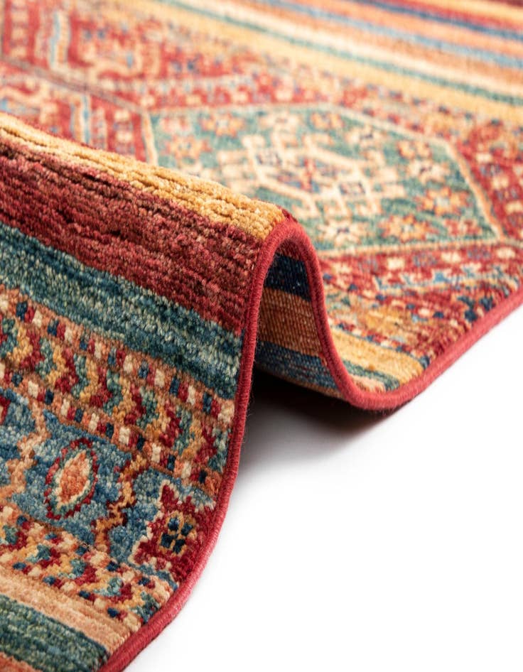 Detail image of  8' 1 x 9' 8 Torkman Wool Rug